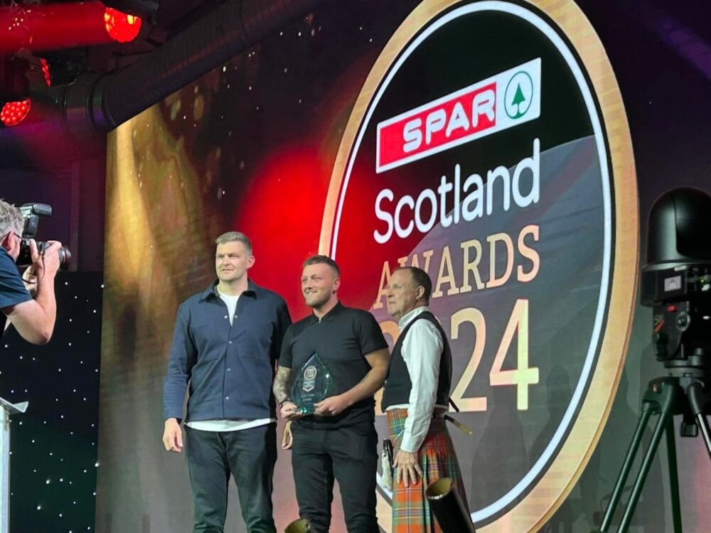 David’s Kitchen news: receiving award at the Scotland Awards 2024